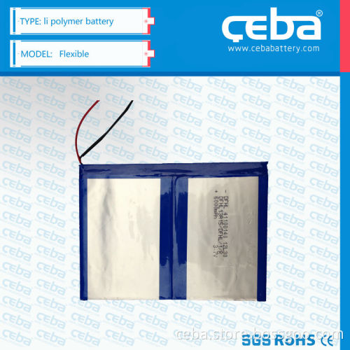 3.7v 2500mah li polymer battery